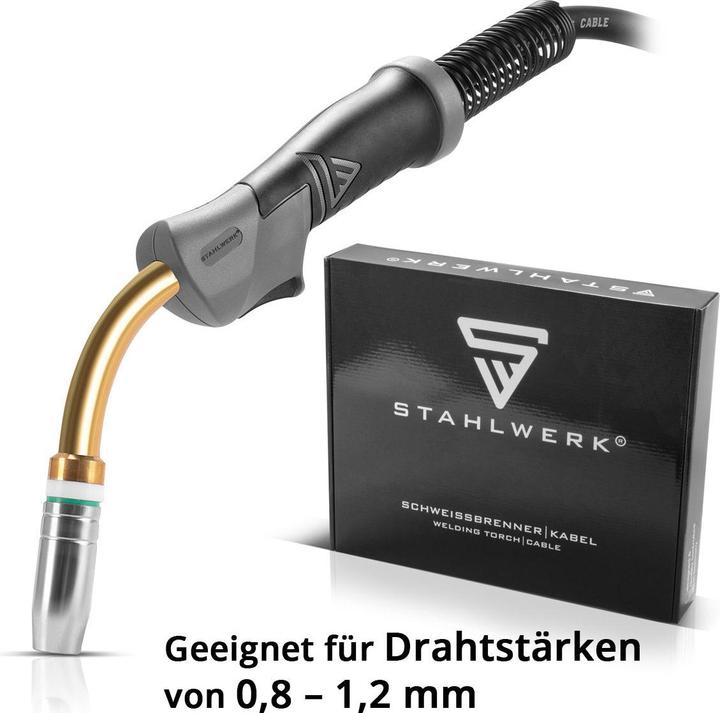 Produktbild Stahlwerk Schweissbrenner AK25 MB25 3 m Schlauchpaket für MIG MAG Schweissgeräte