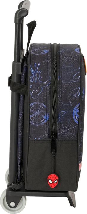 Immagine prodotto Spiderman Schulrucksack mit Rädern Spider-Man Attack Schwarz 22 x 27 x 10 cm