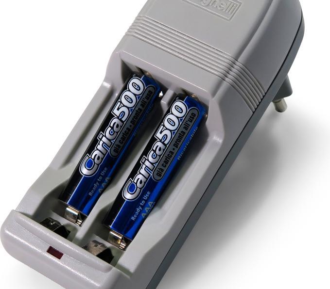Immagine prodotto Beghelli Caricabatteria carica500 pack 2xaa 1500mah 2x (AA, AAA, Caricabatterie senza batteria)