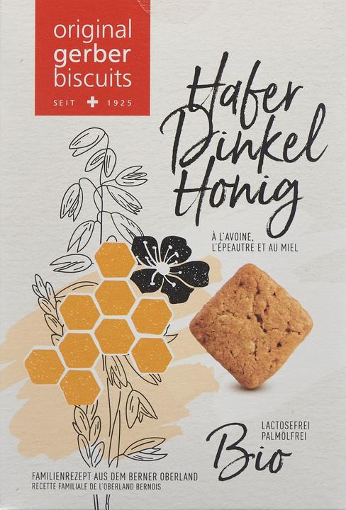 Produktbild Gerber Biscuits Guetzli Bio Biscuits Hafer Dinkel Honig 2 x 80 g (2 Stk., 80 g)