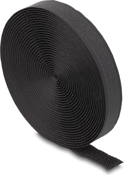 Produktbild Delock Klettband auf Rolle mit Schlaufe L 3 m x B 20 mm schwarz (20 mm)