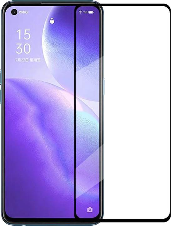 Actual product image PhoneLook 3D Tempered Glass Full Screen Display Protection Glass with Black Frame (1 Piece, Oppo Find X3 Lite)