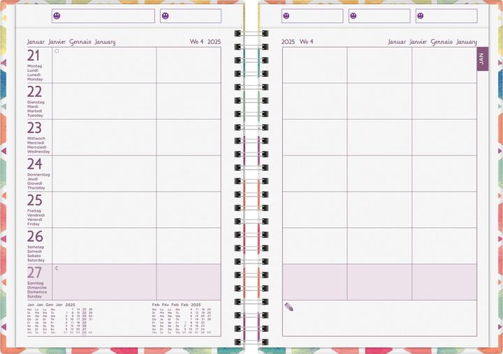 Nährwerte und Zutaten Biella Familienagenda (14.5 x 20.5 cm, Deutsch, Englisch, Italienisch, Französisch)