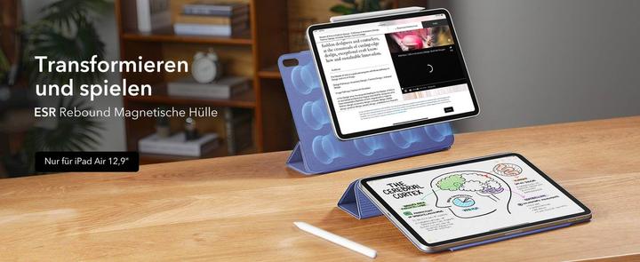 Produktbild ESR Rebound Magnetic Case (iPad Air 13 2024 (M2), iPad Pro 12.9 2021 (5. Gen), iPad Pro 12.9 2022 (6. Gen), iPad Pro 12.9 2020 (4. Gen))