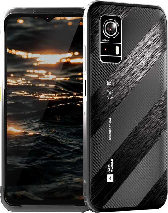 Immagine prodotto Bea-Fon Smartphone AGM Mobile H6 Rugged (256 GB, Nero, 6.56", Doppia SIM Ibrida, 50 Mpx, 4G)