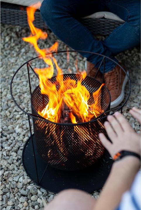 Immagine prodotto La Hacienda Cestino del fuoco Kora Nero (44 cm)