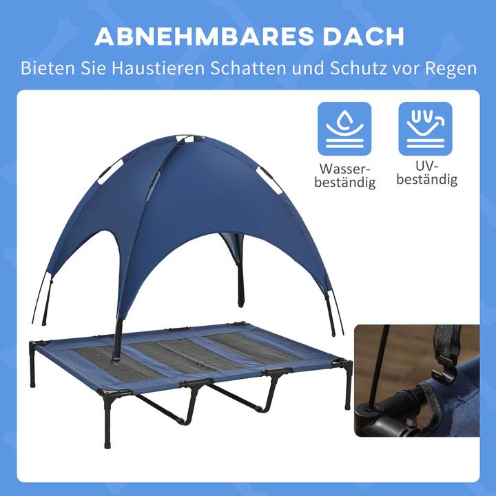 Actual product image Outsunny Outdoor dog lounger with roof, for very large dogs (Dog)