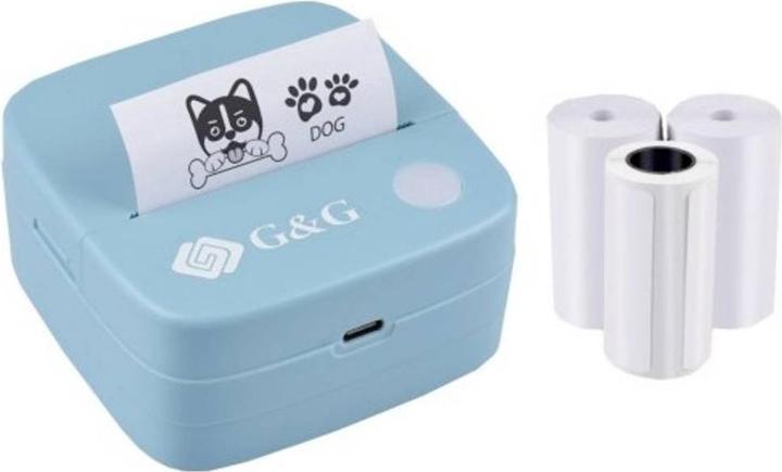 Produktbild G&G GA-SD001BL Thermodirekt-Drucker 30 mm, 25 mm, 15 mm (Thermodirekt, Schwarz-Weiss)