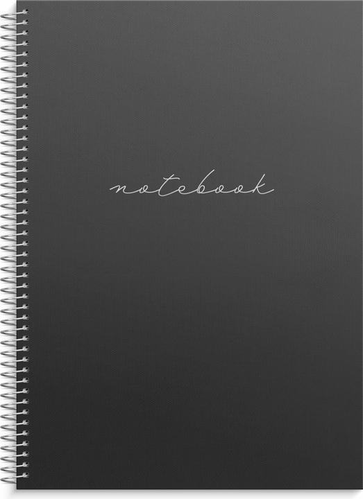 Produktbild Burde Notebook A4 black (A4, Harter Einband)