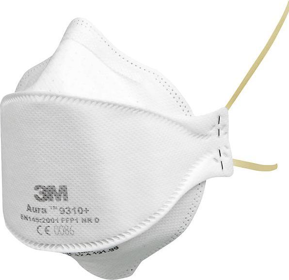 Image du produit kaiserkraft Masque de protection pliable 3M™ Aura™ 9300, FFP1, lot de 20, blanc, sans valve. (FFP1, 20 x)