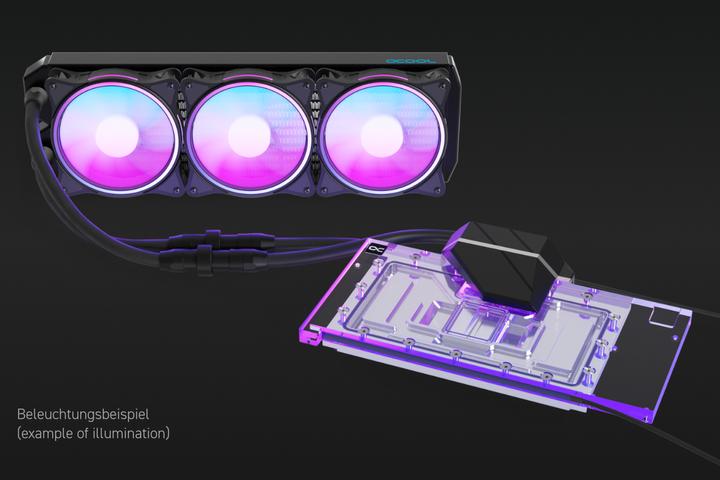 Image du produit Alphacool Eiswolf 2 AIO - 360mm RTX 4090 Suprim avec plaque arrière