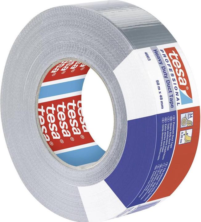 Produktbild tesa Premium Gewebeband 50m:48mm silber (48 mm)