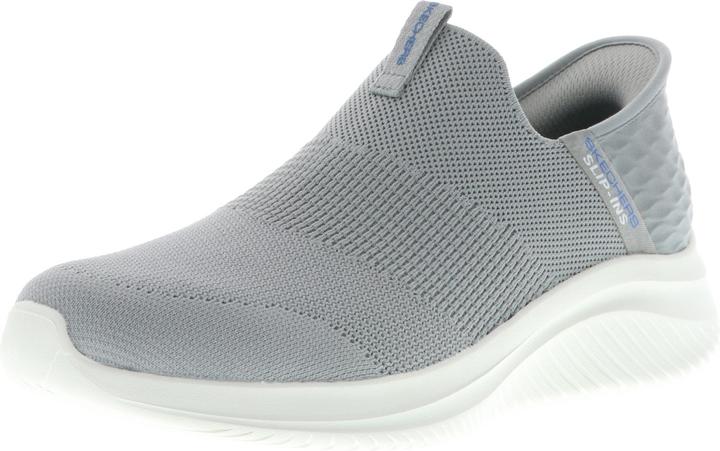 Skechers 232450/GRY Ultra Flex 3.0-Smooth Step Herren Sneaker Turnschuhe Slipper VEGAN grau
