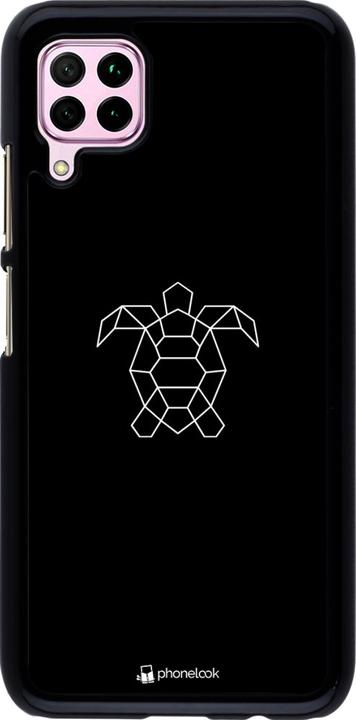 Actual product image PhoneLook Cover Turtles lines on black (Huawei P40 Lite)