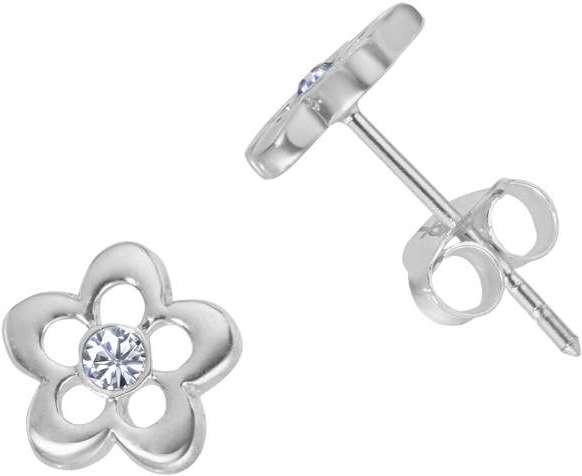 Bijouteria Ohrstecker (Silber 925, Kristall)