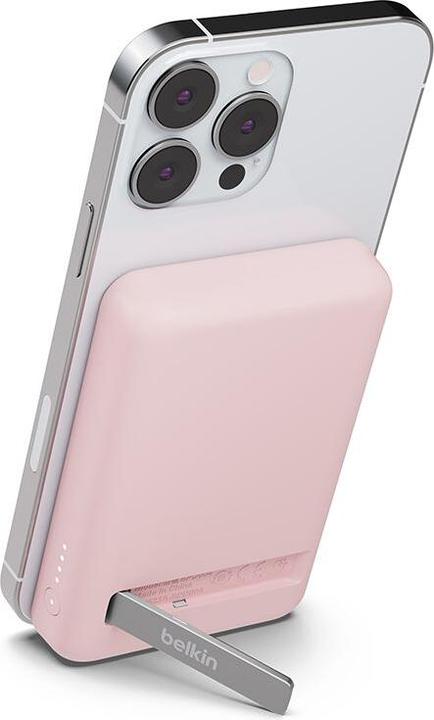 Produktbild Belkin Magnetische Powerbank, MagSafe kompatible, mit Standfunktion für iPhone (5000 mAh, 7.50 W, 7.50 Wh)