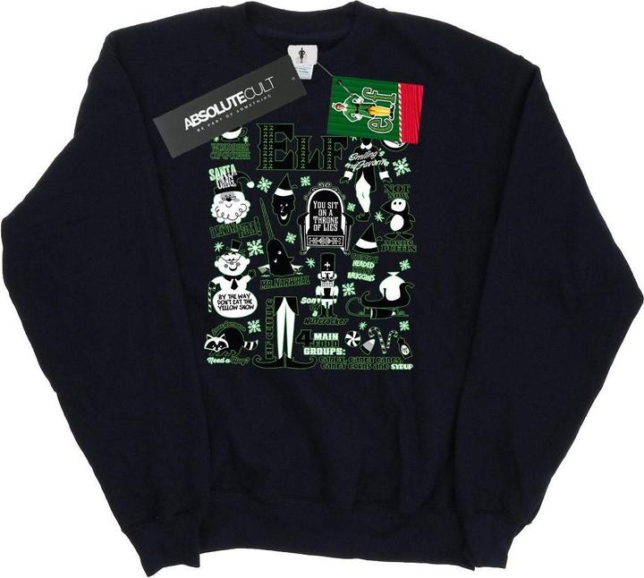 Produktbild Elf Infographic Poster Sweatshirt (XL)