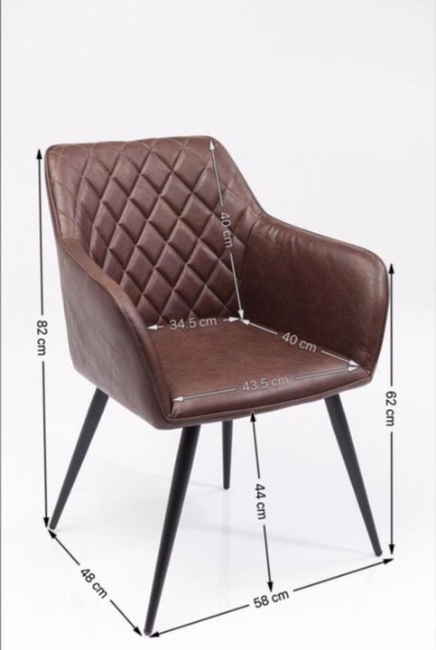 Actual product image Kare Design Armlehnstuhl San Remo Vintage braun