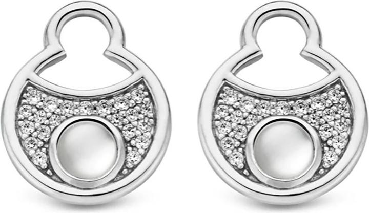 Ti Sento Milano Einhänger für Creolen mit Perlmutt und Zirkonia 9188MW (925 Sterling Silber)