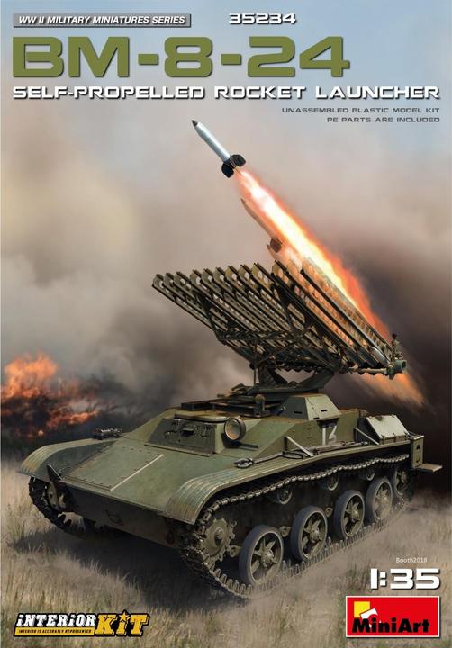Actual product image Mini art BM-8-24 Self-Propelled Rocket Launcher Interior Kit