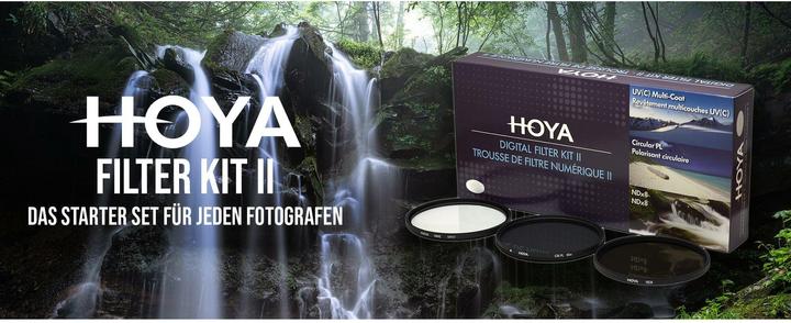 Actual product image Hoya Digital Filter Kit II (UV, CIR-PL & ND8) Filterset (43 mm, Neutral density filter, Polarizing filter, UV filter)