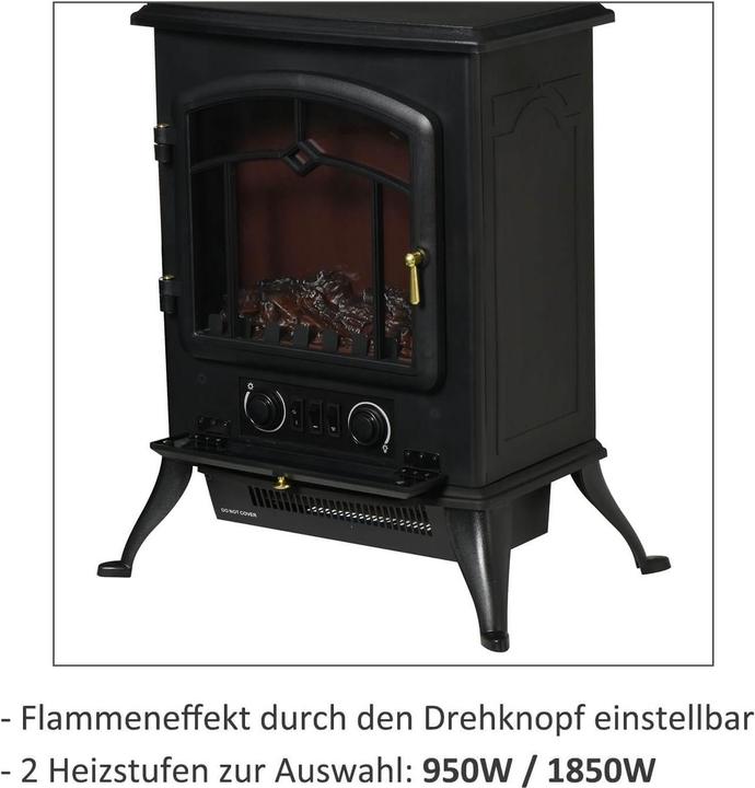 Immagine prodotto Homcom Caminetto elettrico (45 x 28 x 55 cm)
