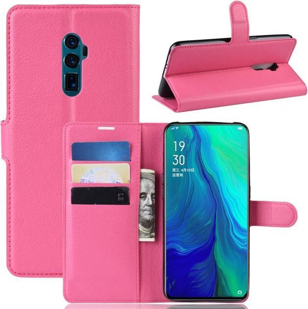 Actual product image MU Classic Litchi Leather Bookcover Series (Oppo Reno 10x Zoom, Oppo Reno 5G)