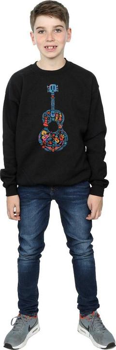 Actual product image Disney Boys Coco Guitar Pattern Sweatshirt (128)