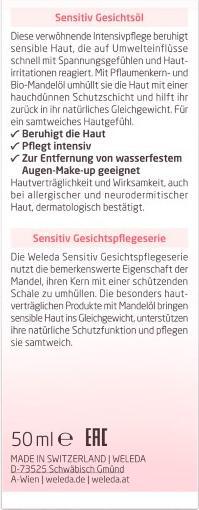 Actual product image Weleda Mandel Wohltuendes Gesichtsöl (50 ml, Face oil)