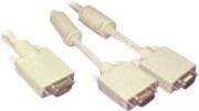 Image du produit MicroConnect VGA Y-splitter 1 to 2, passif (0.30 m, VGA)