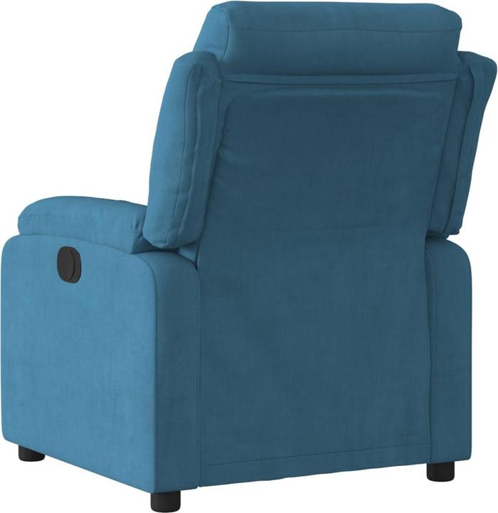Actual product image VidaXL Electric recliner armchair Adjustable TV armchair Blue velvet