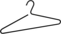 Productafbeelding Wenko 25 Lux hangers zwart (25 x)
