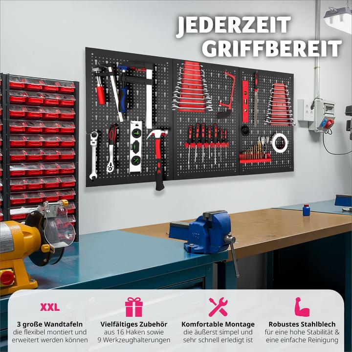 Produktbild tectake Werkzeuglochwand