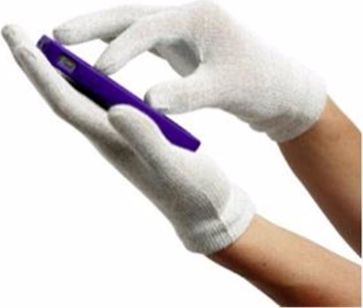 Image du produit Agloves Gants Natural Touch pour écrans tactiles Blancs (M)