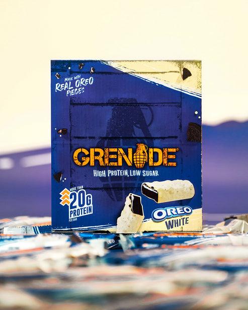 Immagine prodotto Grenade BAR® Oreo Bianco ad alto contenuto proteico 60g (Bianco Oreo, 1 pz., 60 g)