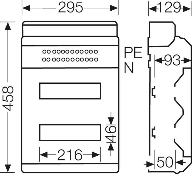 Produktbild Hensel HEN KV PC 9224 KV-AutomatengehÃ¤use KV PC 9224 24 TE