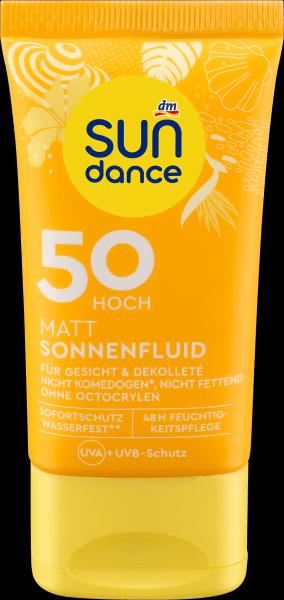 dm Sundance Sonnenfluid (Sonnencreme, SPF 50, 50 ml)