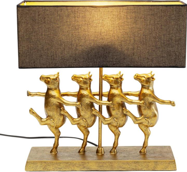 Actual product image Kare Design Dancing Cows table lamp black (E27)