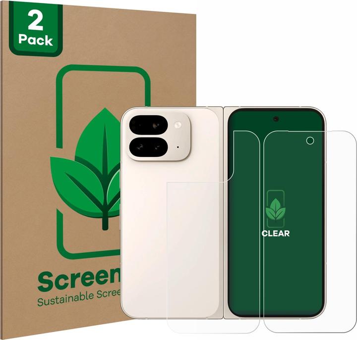 Immagine prodotto ScreenLeaf Pellicola protettiva sostenibile Pellicola protettiva dello schermo chiara trasparente (2 Pezzo/i, Google Pixel 9 Pro Fold)