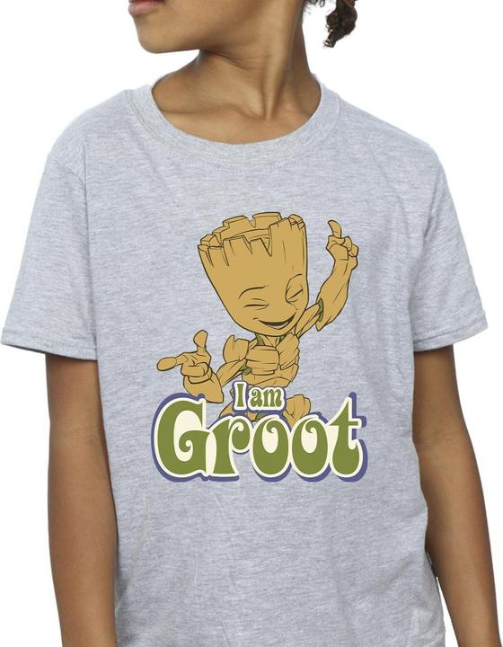 Actual product image Guardians of the Galaxy Girls Groot Dancing Cotton T-Shirt (140, 146)