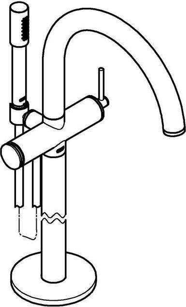 Immagine prodotto Grohe Miscelatore monocomando Atrio per vasca da bagno a pavimento