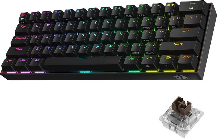 Actual product image Redragon Klawiatura K530 Draconic Pro Brown Box (RED-K530RGB-PRO) (US, Cable)