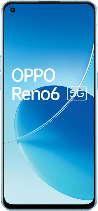 Produktbild OPPO Reno6 (128 GB, Arctic Blue, 6.40", Dual SIM, 64 Mpx, 5G)