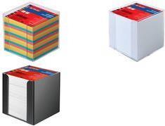 Produktbild Herlitz Zettelbox, Kunststoff, 90 x 90 mm, glasklar Inhalt: 700 Blatt weisses Papier (9 x 9 x 9 cm)
