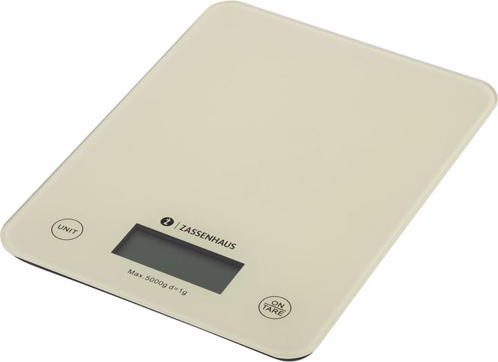 Actual product image Zassenhaus Kitchen Scale Digital Scale Balance Cool Cream