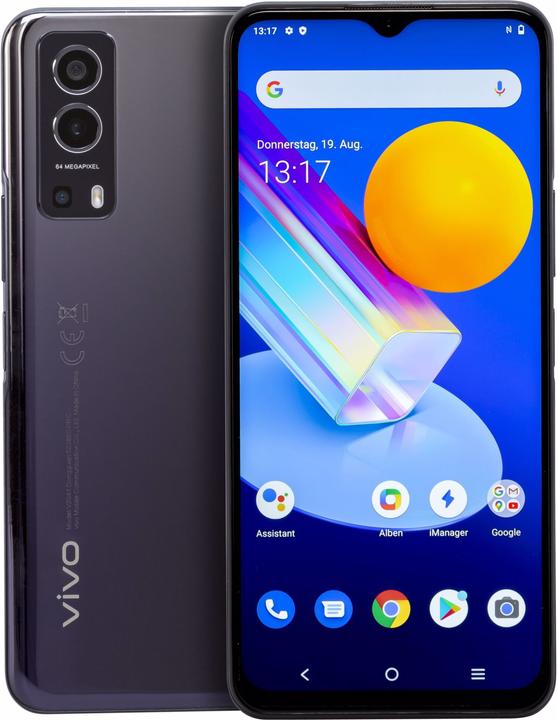 Actual product image Vivo Y72 5G (128 GB, Black, 6.58", Dual SIM, 64 Mpx, 5G)