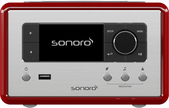 Image du produit Sonoro Radio design Relax avec DAB+, radio Internet et Bluetooth *rouge*. (FM, DAB+ DAB, WiFi, Bluetooth)