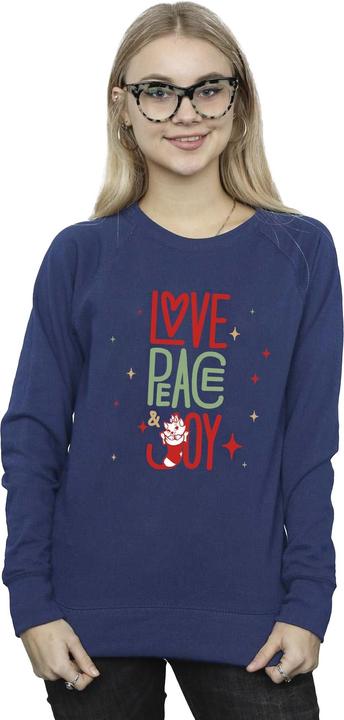 Actual product image Disney Womens/Ladies The Aristocats Marie Love Peace Joy Sweatshirt (XXL)