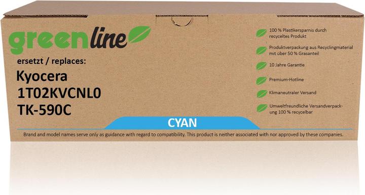 Actual product image Inkadoo Toner greenline ersetzt Kyocera 1T02KVCNL0 / TK-590 C XL Toner