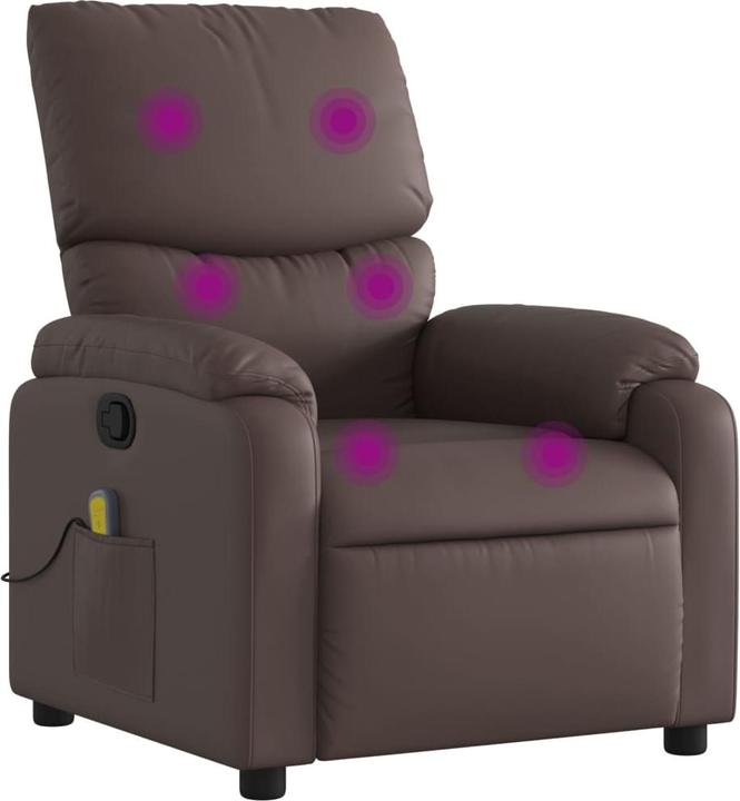 Immagine prodotto VidaXL Sedia da massaggio in similpelle marrone,Colore: Marrone,Materiale